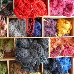 Picture of wool used to make carpets and rugs.