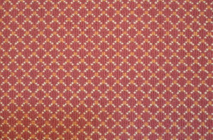 Woven Wool Carpet Remnant with Diamond Pattern