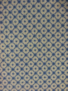 0247W Woven Wool Carpet Remnant with diamond pattern (9'9"x13')