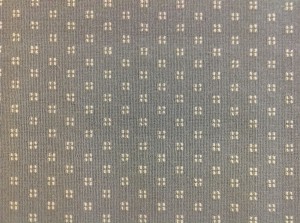 Woven Wool Carpet Remnant with Contemporary Pattern