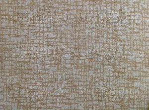 Woven Wool Carpet Remnant with Contemporary Pattern