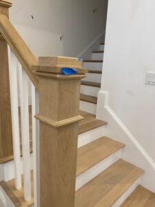 staircase before custom stair runner