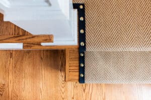 Herringbone Carpet on stairs