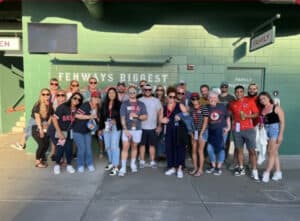 The Carpet Workroom staff visit Fenway Park