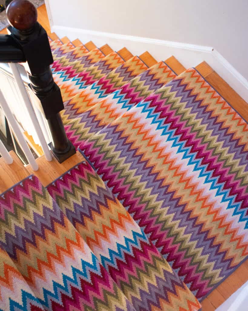 Colorful Stair Runner featuring missoni colors