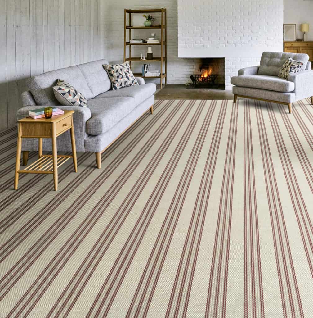 Striped carpet's  First Choice Carpets