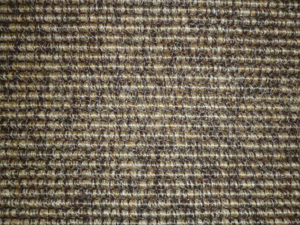 Ribbed sisal material showing naturally woven 