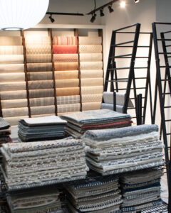 Image of The Carpet Workroom's Newton Carpet Gallery Showroom.