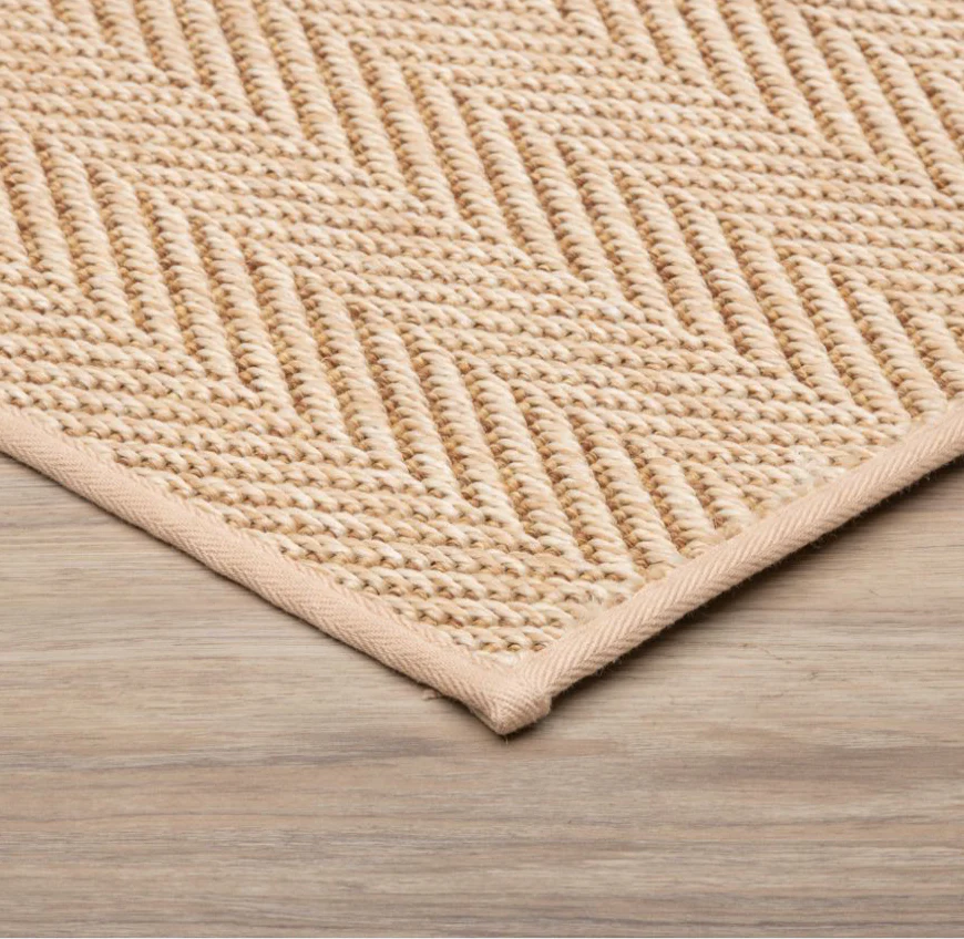 herringbone style area rug