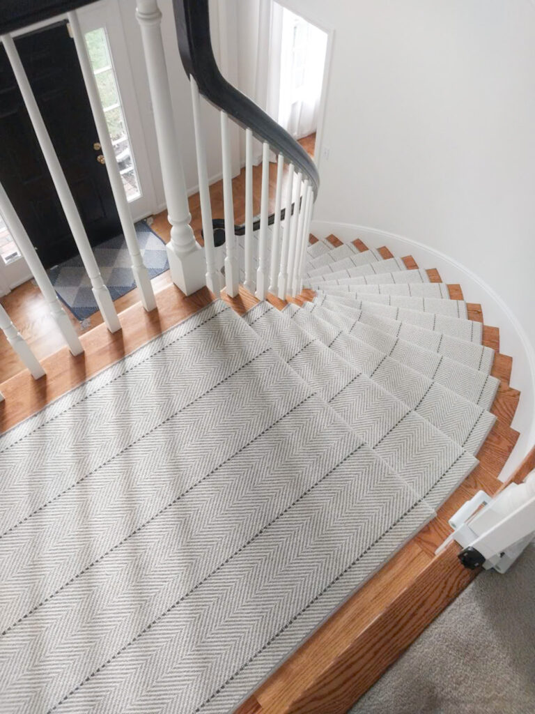 Herringbone Carpet Stair Runner