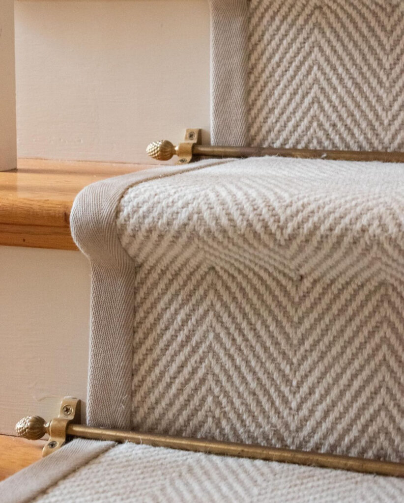 Herringbone Carpet Stair Runner